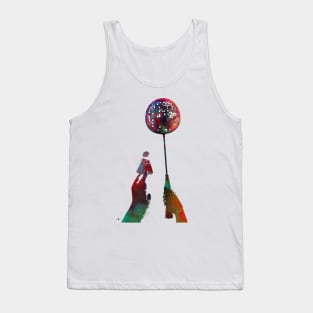 Badminton sport art #badminton Tank Top